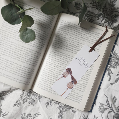 'I Think You're Really Mice' Bookmark with Faux Suede Cord