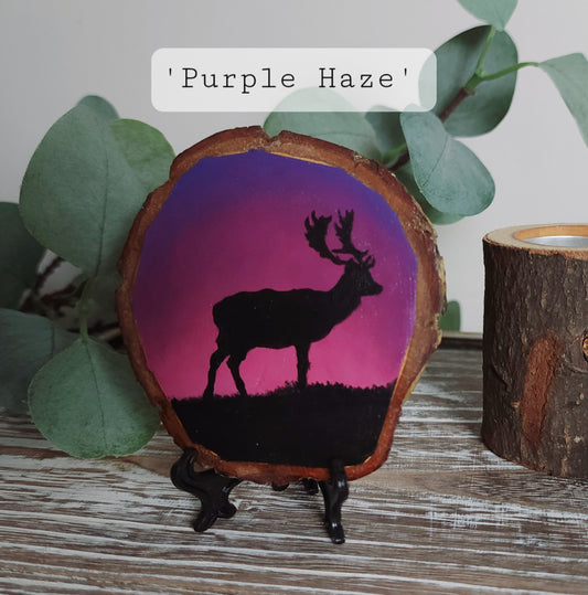 Hand Painted Coasters/Mini Paintings - Wild Silhouettes Collection