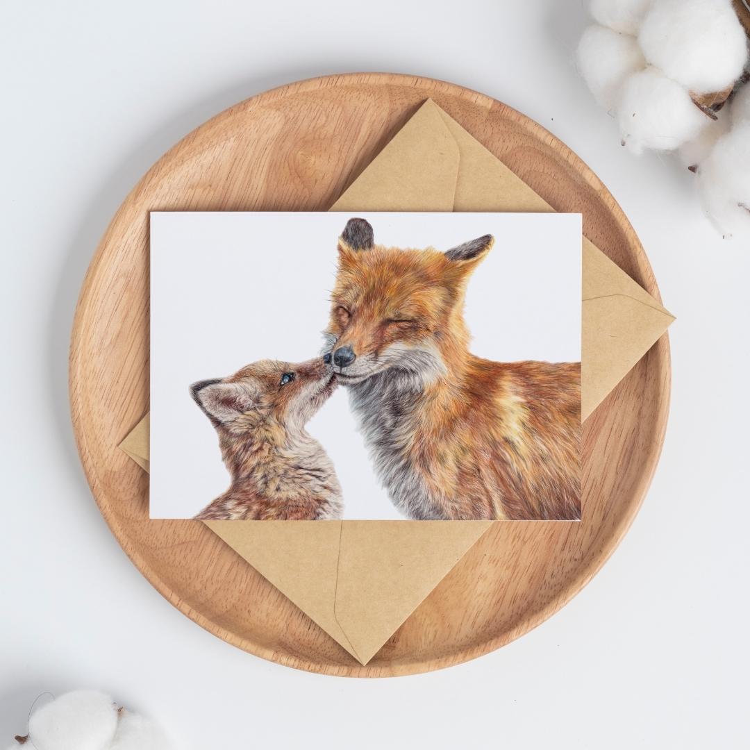 Foxes Greeting Card - Mix & Match Sale (Buy 4 for $20)