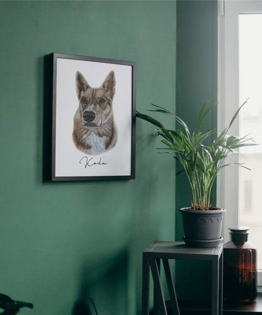 Fine Art Print of Your Custom Pet Portrait (11x14")